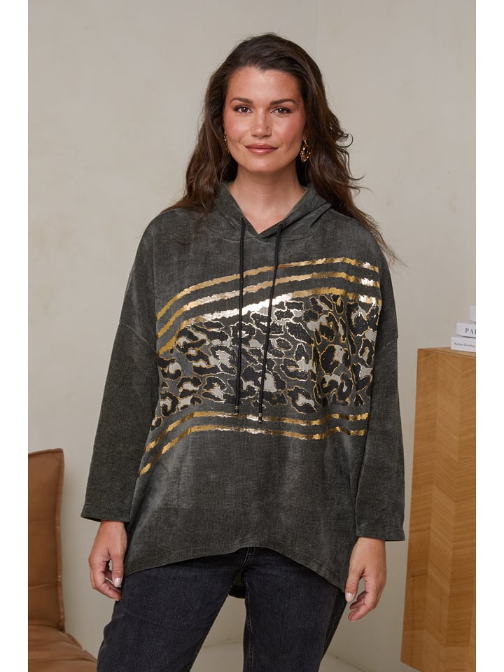 Curvy Lady Bluza w kolorze khaki rozmiar: 40/42