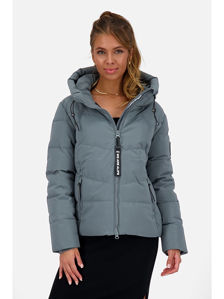 alife and kickin Kurtka puchowa "MicaelaAK" w kolorze szaroniebieskim rozmiar: L