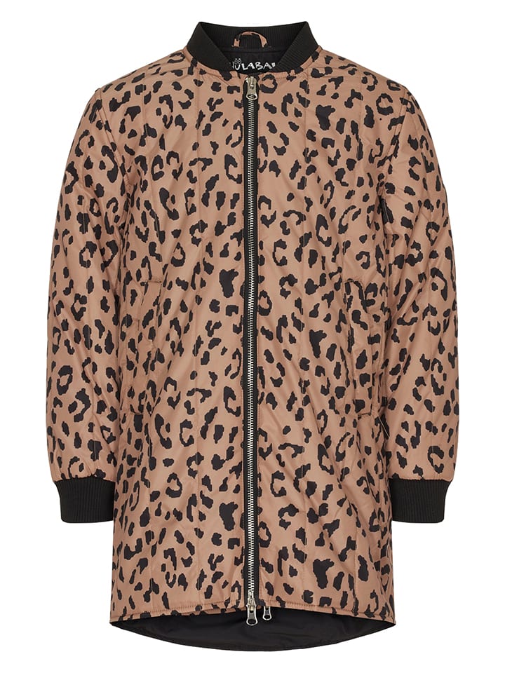 HULABALU Kurtka przejściowa "Ava" w kolorze jasnobrązowo-czarnym rozmiar: 146/152