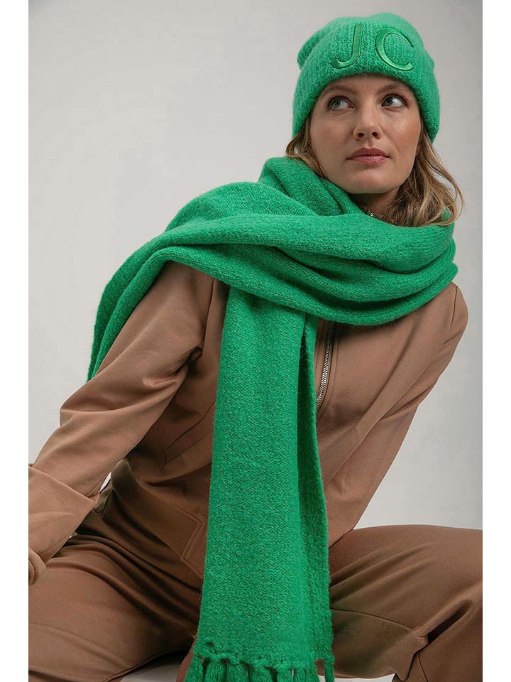 Josephine & Co Szal "Steef" w kolorze zielonym rozmiar: onesize