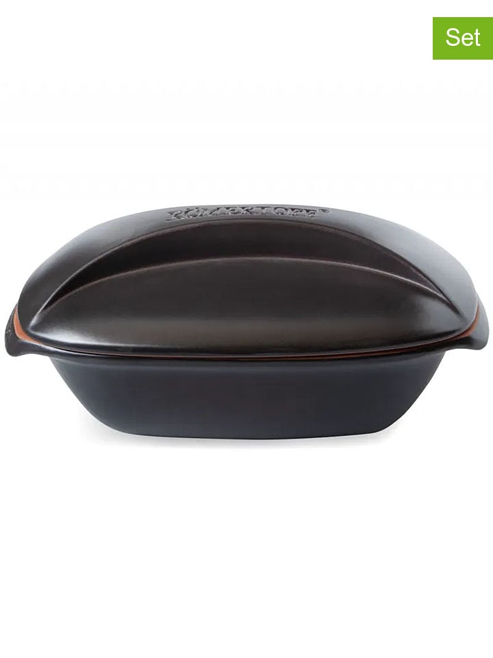 Römertopf 2-częściowy zestaw "Culinario" w kolorze czarnym - 3 l rozmiar: onesize