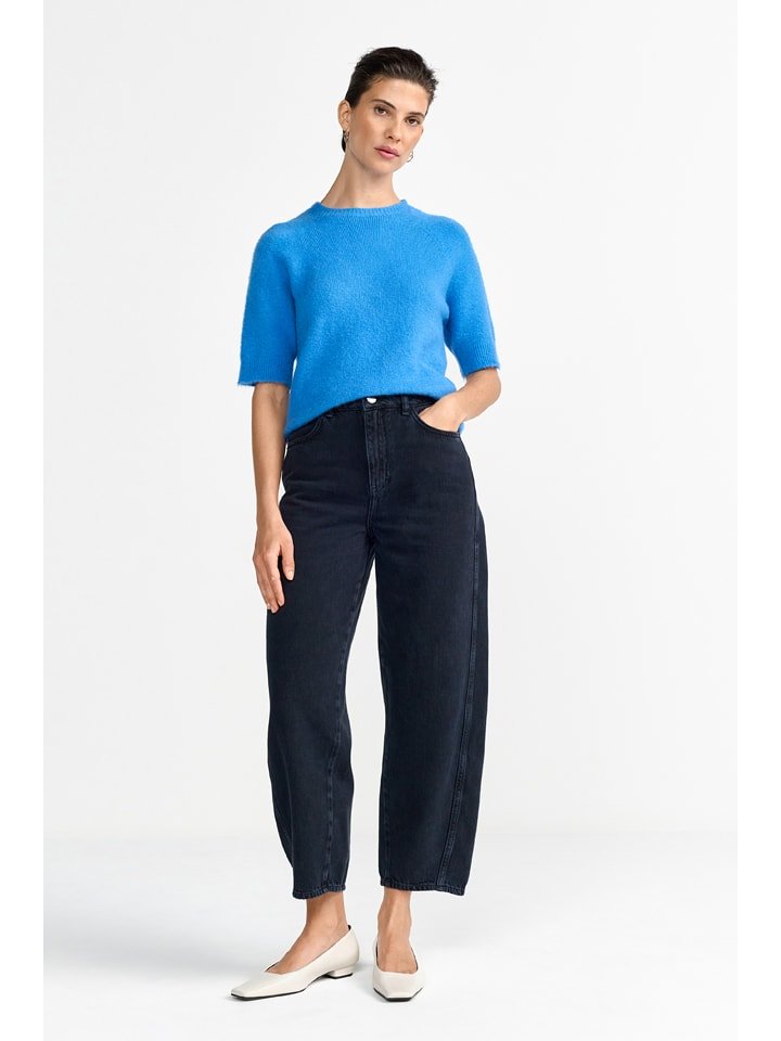 Rich & Royal Dzianinowa bluzka w kolorze niebieskim rozmiar: S