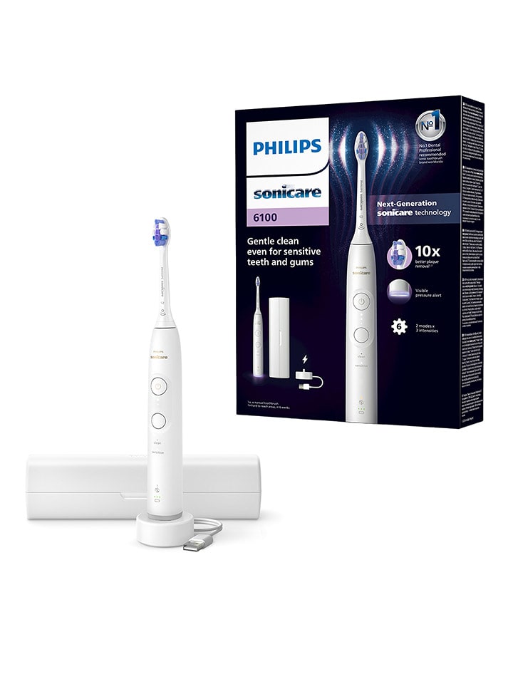 PHILIPS sonicare Szczoteczka soniczna "Philips Sonicare 6100" w kolorze białym rozmiar: onesize