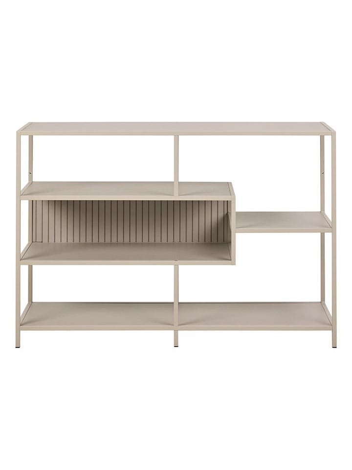 Actona Regał "Seaford" w kolorze jasnoszarym na książki - 114 x 78 x 35 cm rozmiar: onesize