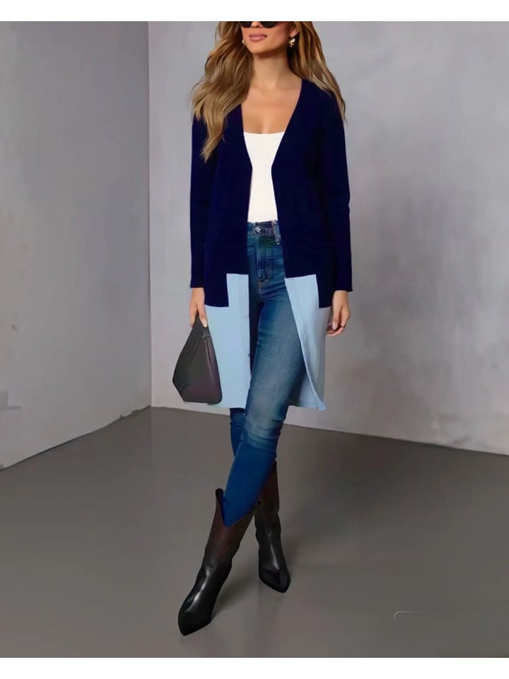 Milan Kiss Kardigan w kolorze granatowo-błękitnym rozmiar: L