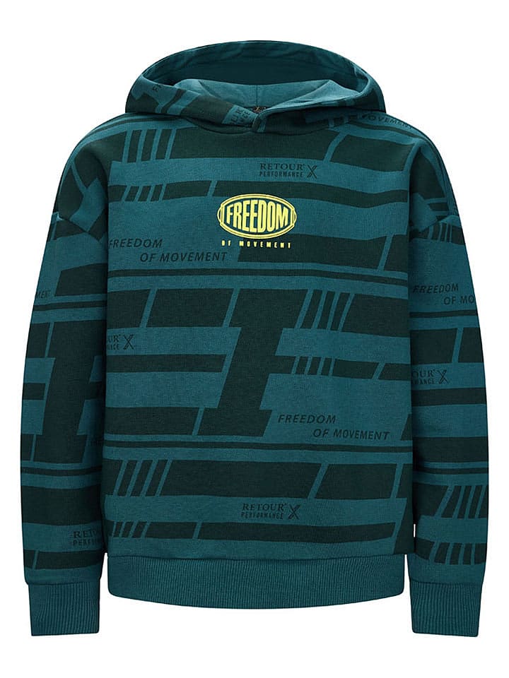 Retour Bluza "Fast" w kolorze turkusowym rozmiar: 158/164