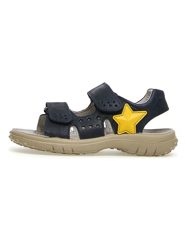 Naturino Skórzane sandały "5675" w kolorze granatowym rozmiar: 33