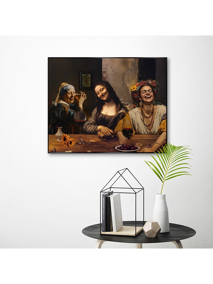 Orangewallz Druk artystyczny "Girls Night Out" w ramce rozmiar: 40x50 cm