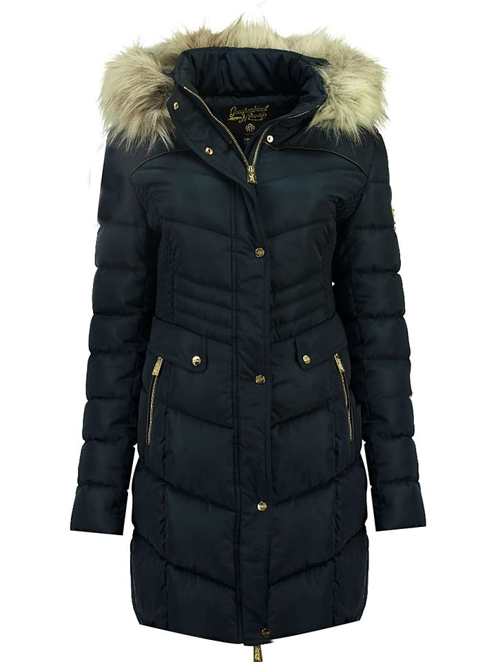 Geographical Norway Płaszcz zimowy "Badonna" w kolorze granatowym rozmiar: 3XL