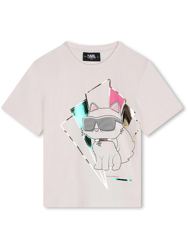 Karl Lagerfeld Kids Koszulka w kolorze białym rozmiar: 164