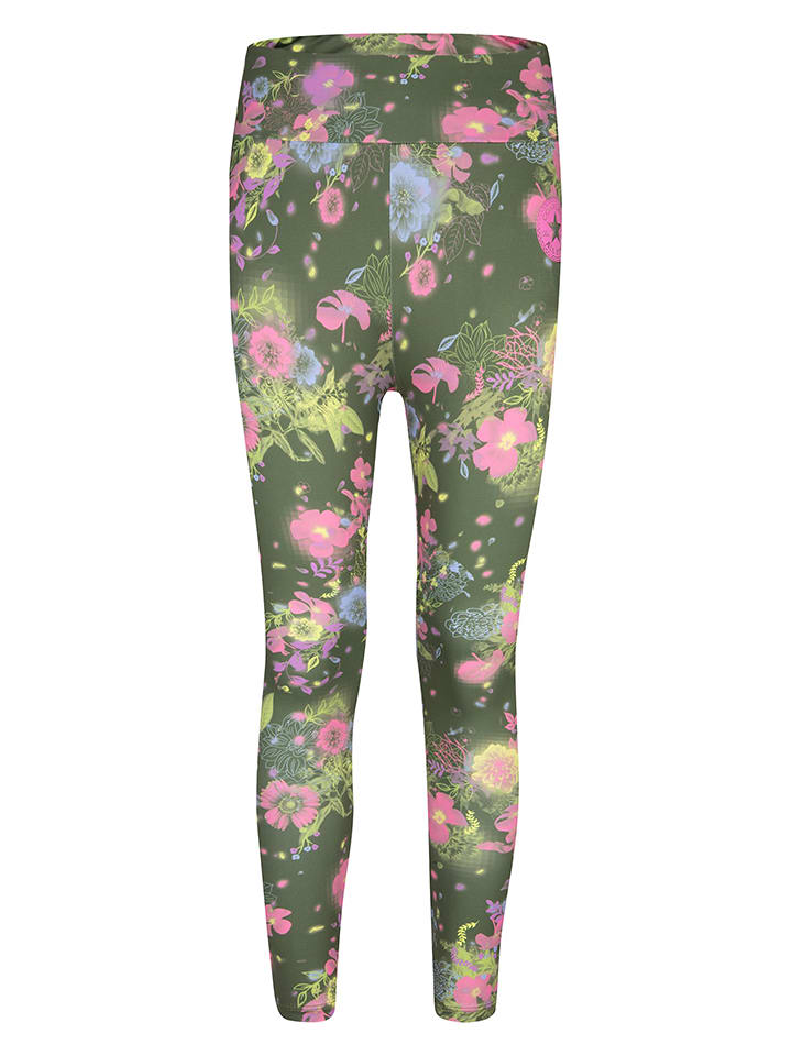 Converse Legginsy sportowe w kolorze khaki rozmiar: 158-170