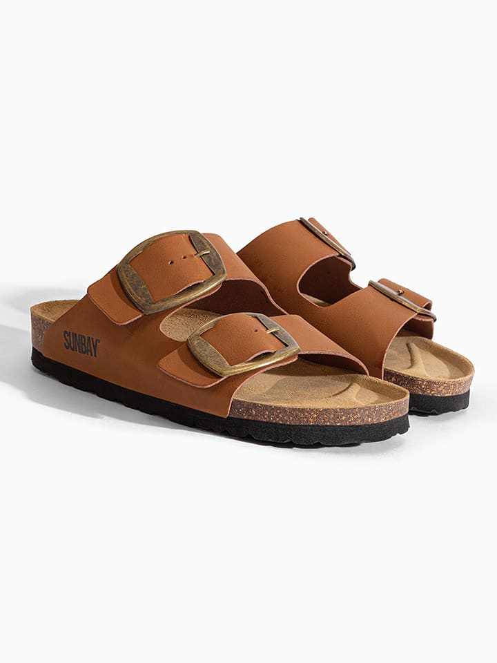 Sunbay Klapki "Calen" w kolorze brązowym rozmiar: 42