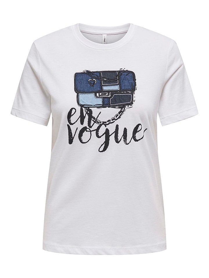 ONLY Koszulka w kolorze białym rozmiar: XL