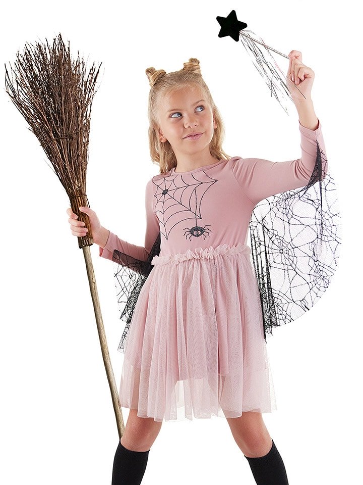 Carnival Party Kostium "Spider " w kolorze jasnoróżowym rozmiar: 104/110