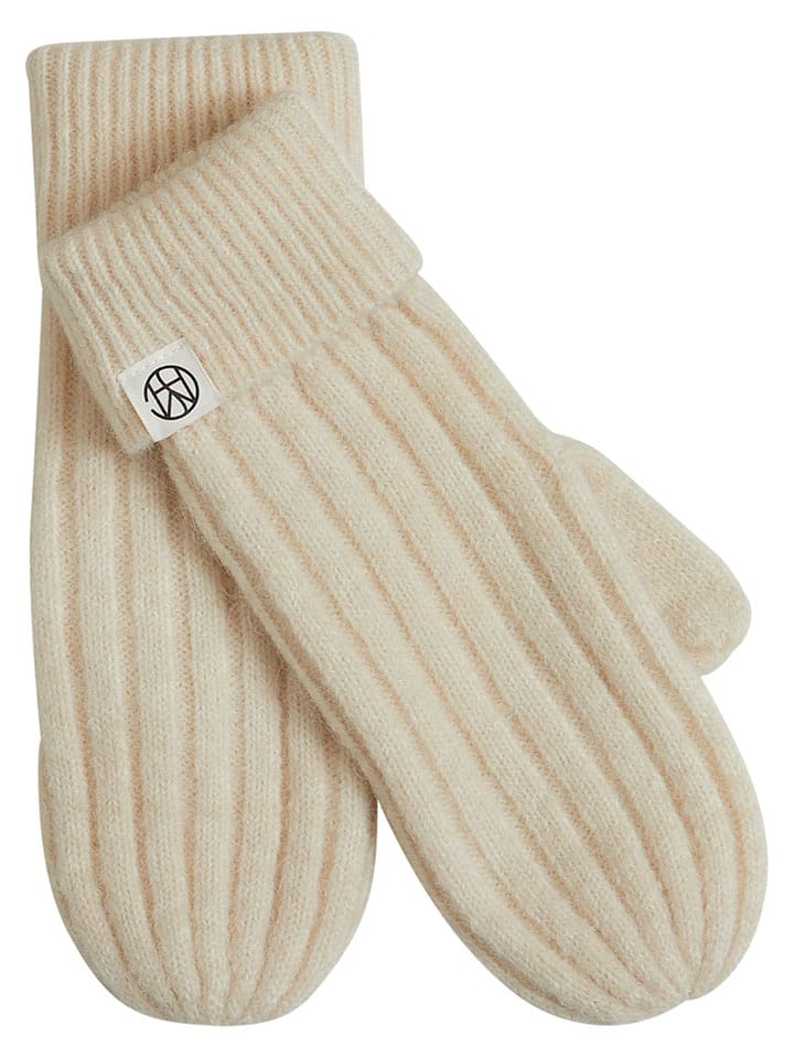 MOSS COPENHAGEN Rękawiczki "Hope" w kolorze kremowym rozmiar: onesize