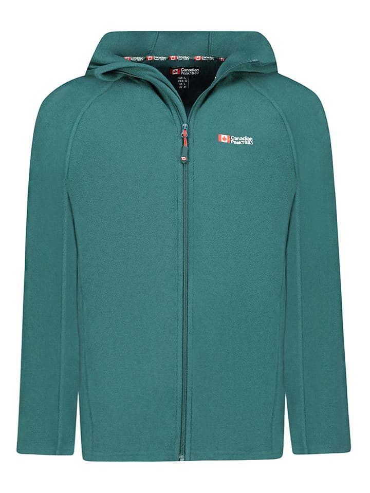 Canadian Peak Kurtka polarowa "Tugoodeak" w kolorze zielonym rozmiar: 3XL