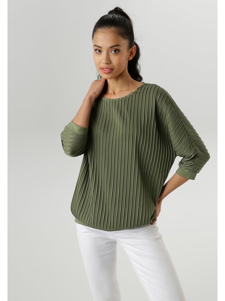 Aniston Koszulka w kolorze oliwkowym rozmiar: 44