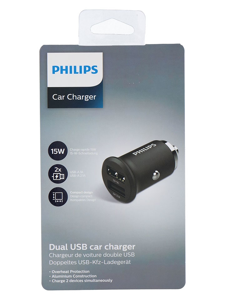 Philips Ładowarka samochodowa w kolorze granatowym rozmiar: onesize