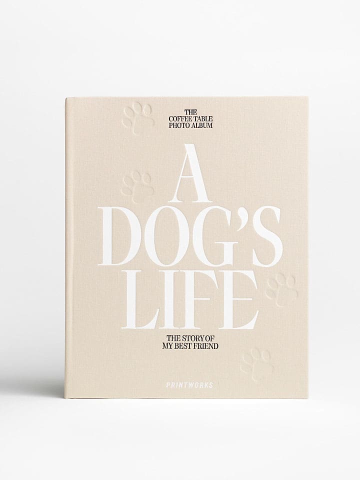 Printworks Psi album fotograficzny "A Dog's Life" w kolorze beżowym rozmiar: onesize