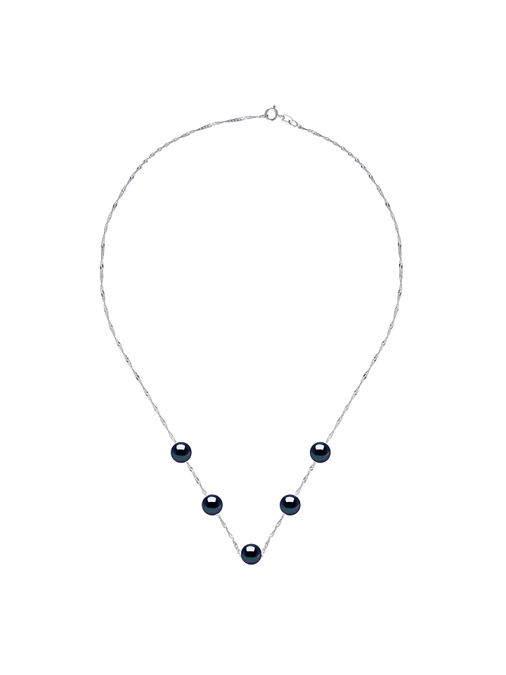 Mitzuko Srebrny naszyjnik z perłami - dł. 42 cm rozmiar: onesize