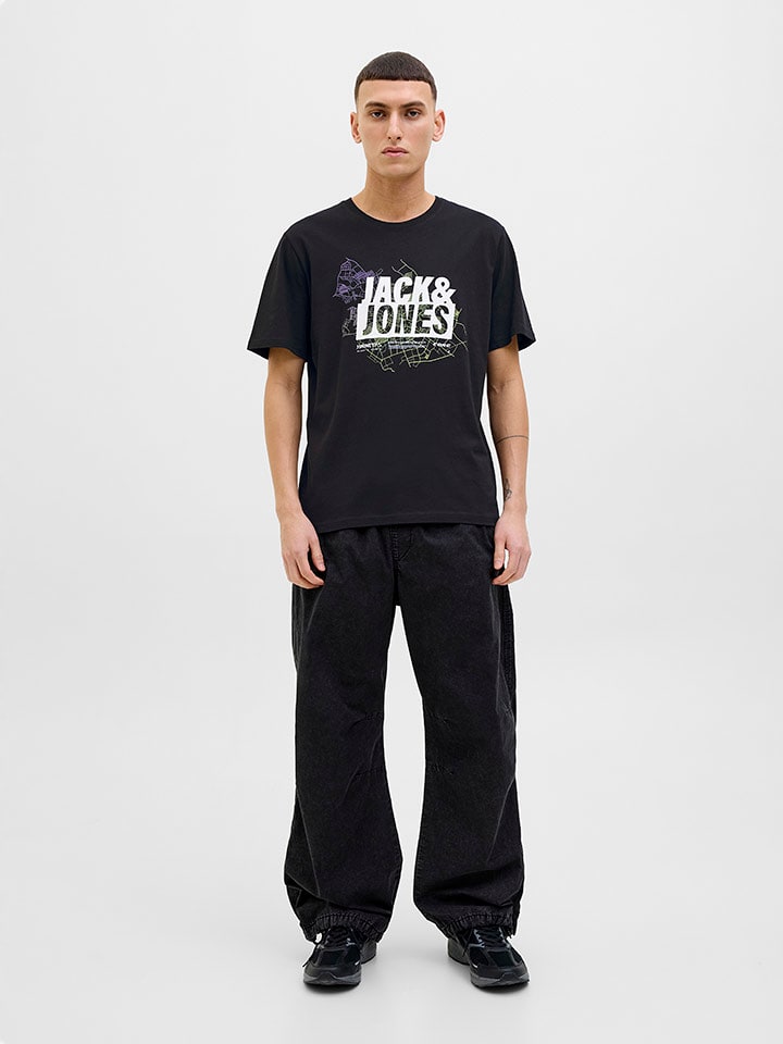 Jack & Jones Koszulka w kolorze czarnym rozmiar: L