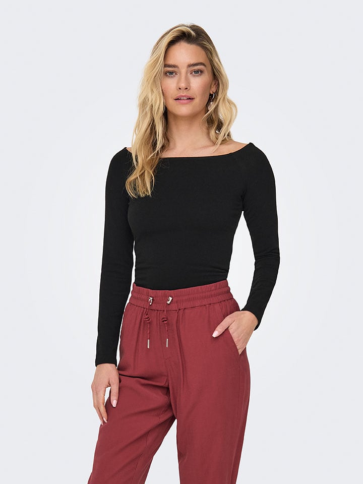 ONLY Koszulka w kolorze czarnym rozmiar: M