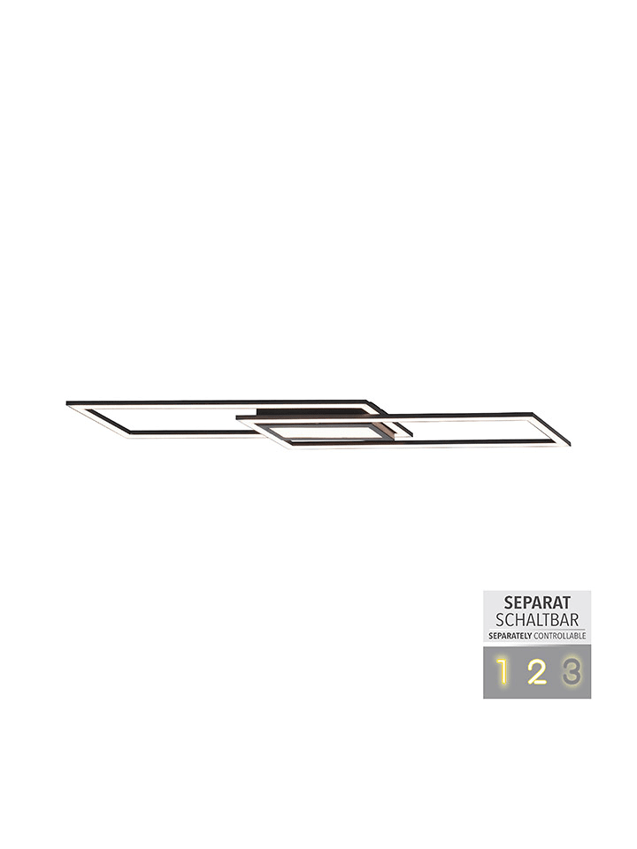 Just Light Lampa sufitowa LED w kolorze czarnym - 100 x 17,9 cm rozmiar: onesize