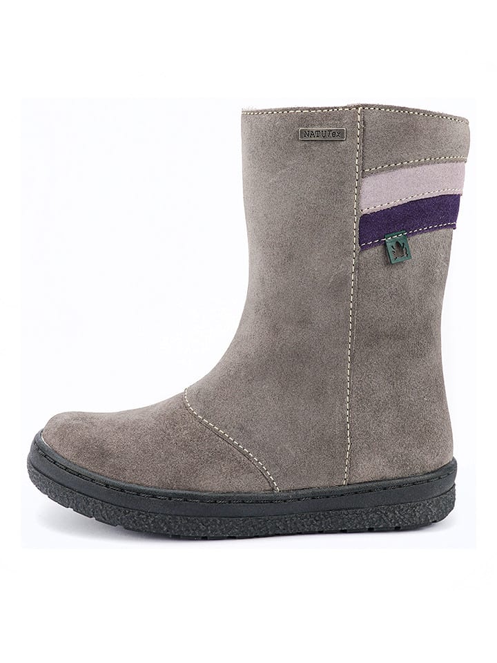 El Naturalista Skórzane kozaki zimowe w kolorze szarym rozmiar: 25