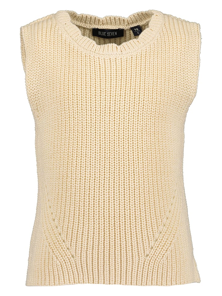 Blue Seven Bezrękawnik w kolorze beżowym rozmiar: 116