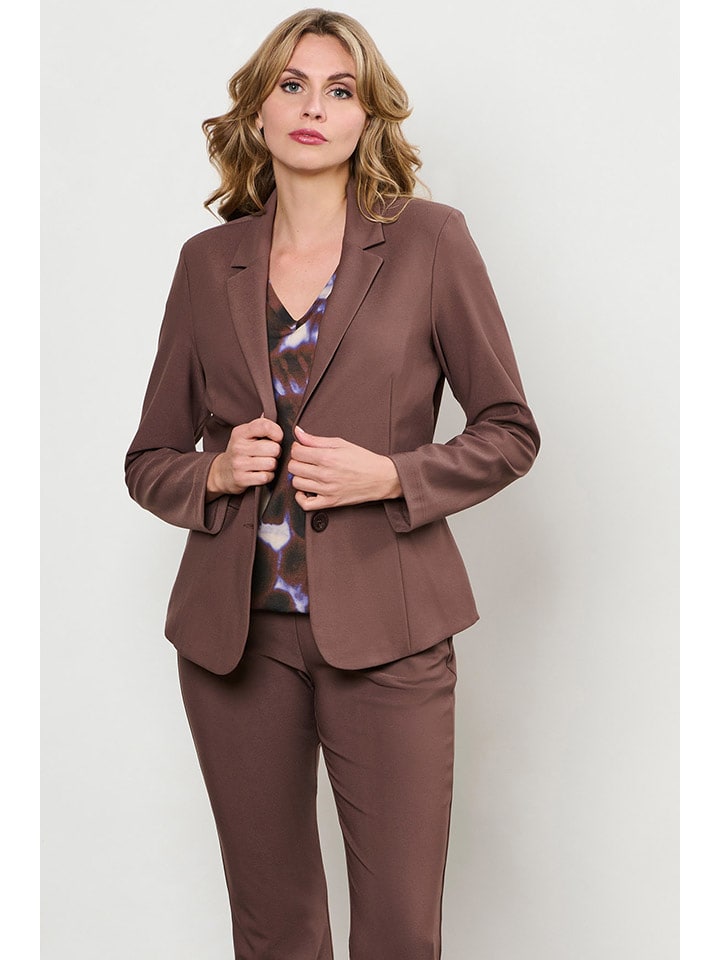 &Co Woman Blezer "Phileine" w kolorze brązowym rozmiar: XL