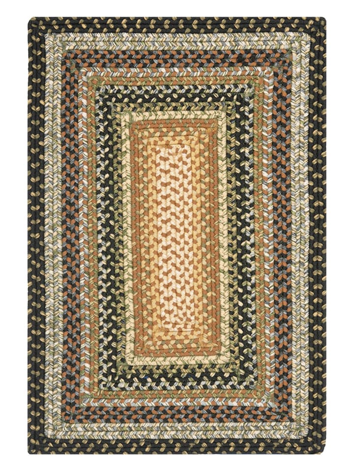 Safavieh Dywan "Braided" w kolorze brązowo-zielonym rozmiar: 61x122 cm