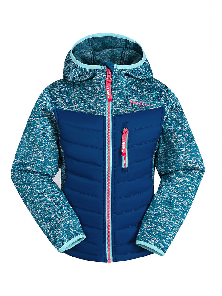 Peek U Kurtka hybrydowa "Apple" w kolorze niebiesko-turkusowym rozmiar: 152