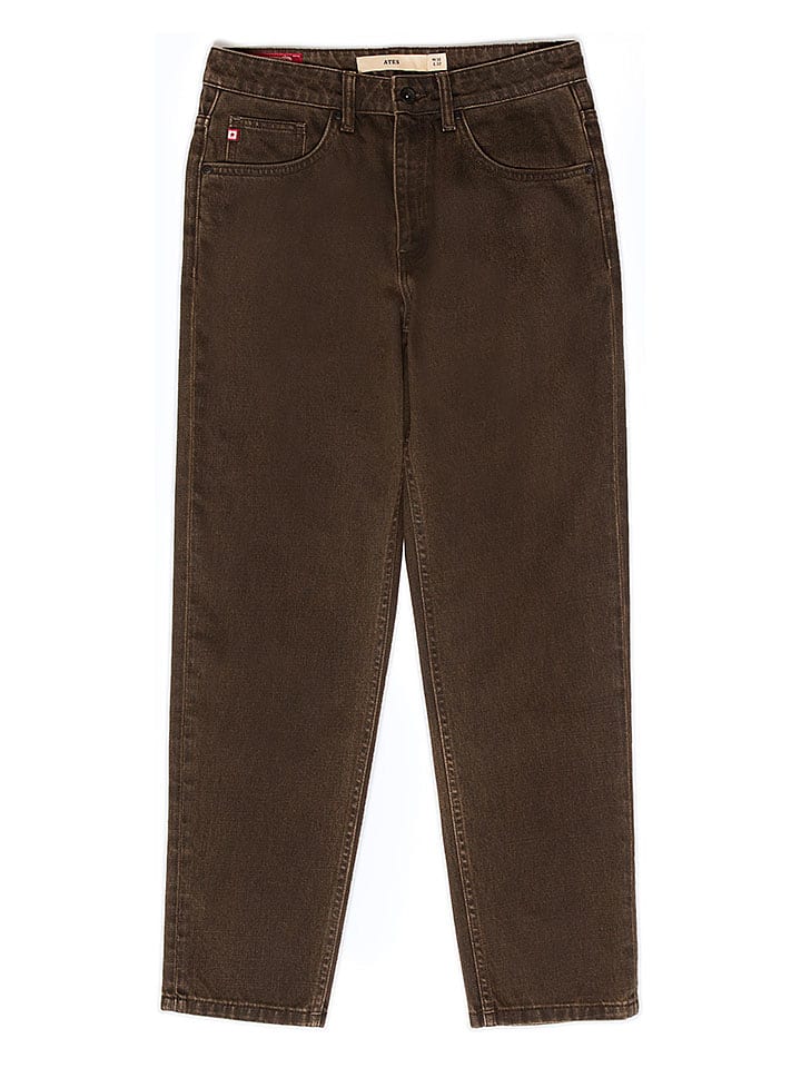 BIG STAR Dżinsy "Ates" - Tapered fit - w kolorze brązowym rozmiar: W31/L32