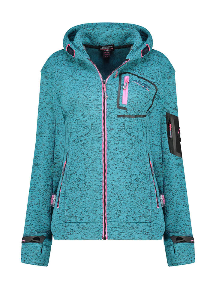 Geographical Norway Kurtka polarowa "Telectra" w kolorze turkusowym rozmiar: XL