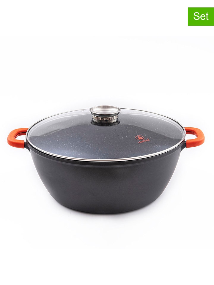 Laguiole 2-częściowy zestaw "Greblon" w kolorze szarym - 23,5 l rozmiar: onesize