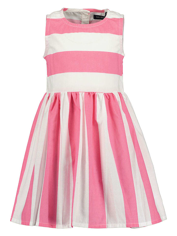 Blue Seven Sukienka w kolorze jasnoróżowo-białym rozmiar: 98