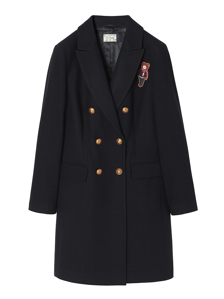 TATUUM Wełniany płaszcz w kolorze czarnym rozmiar: 34