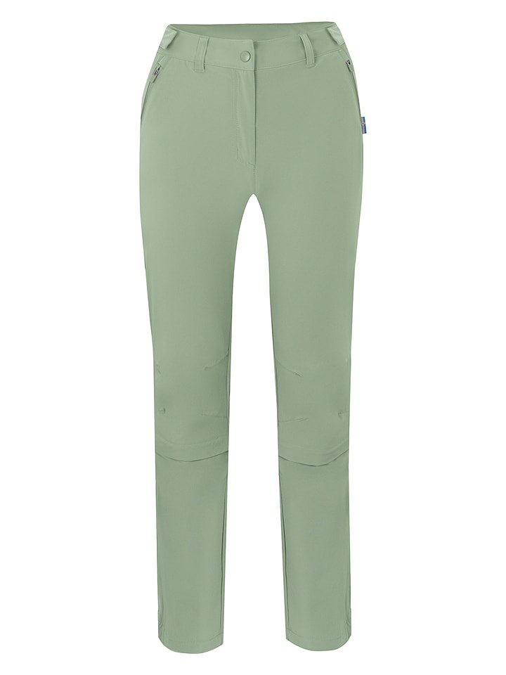 Westfjord Spodnie funkcyjne Zipp-Off "Skardsvik" w kolorze zielonym rozmiar: L