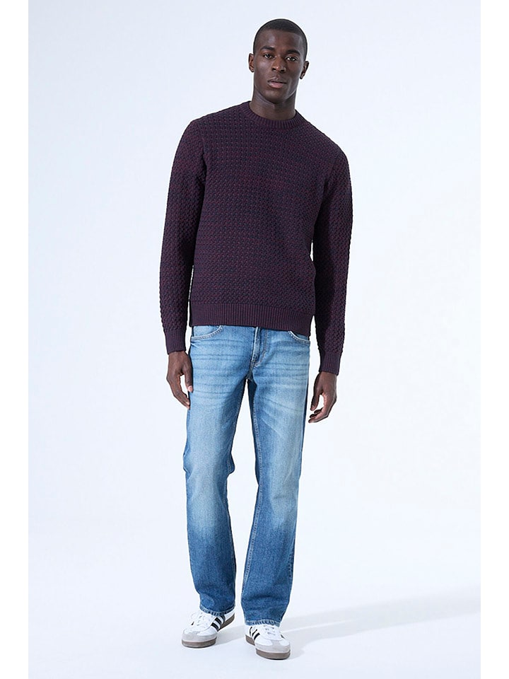 Garcia Sweter w kolorze granatowo-bordowym rozmiar: M