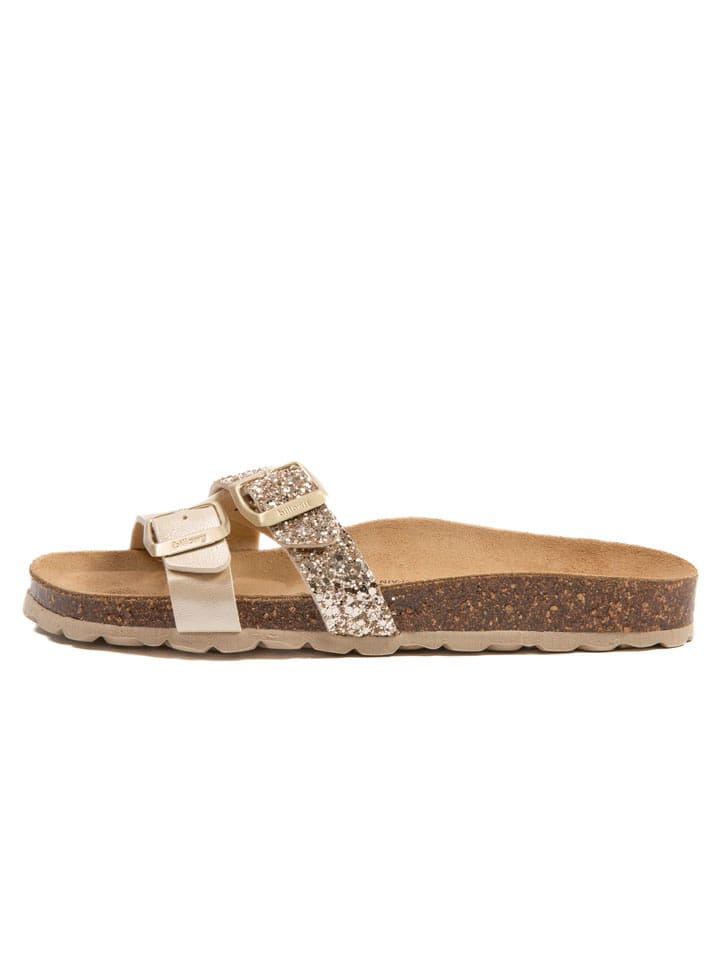 billowy Klapki w kolorze złotym rozmiar: 40