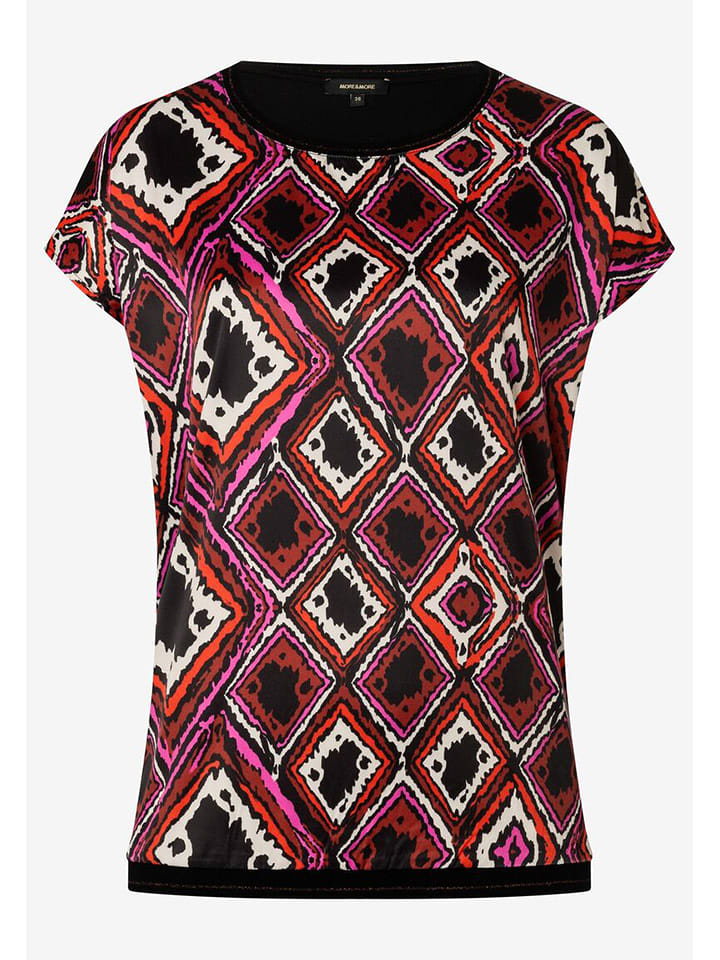 More & More Koszulka w kolorze czerwono-czarnym rozmiar: 38