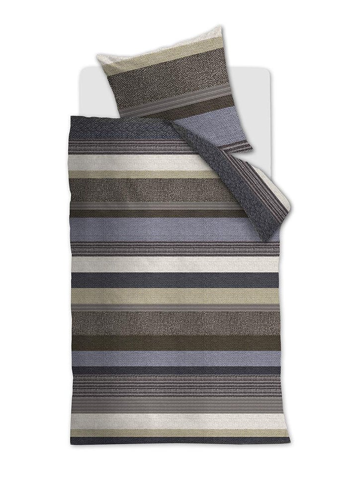 Beddinghouse Komplet pościeli "Elodie" w kolorze kremowo-brązowym rozmiar: 155x220 cm