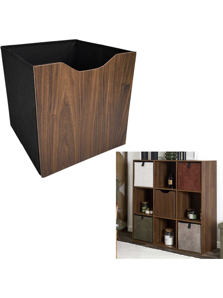 Rétro Chic Koszyk w kolorze brązowo-czarnym - 30 x 30 cm rozmiar: onesize