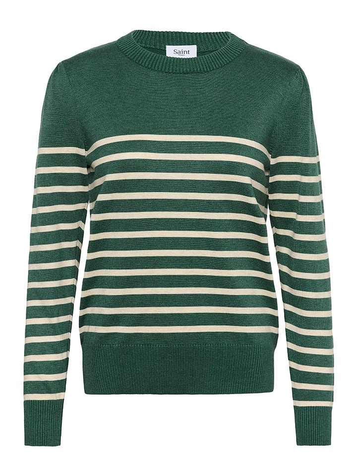 SAINT TROPEZ Sweter w kolorze zielonym rozmiar: XXL