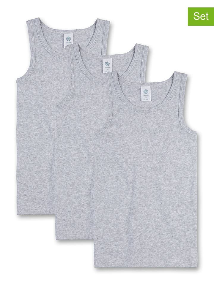 Sanetta Podkoszulki (3 szt.) w kolorze szarym rozmiar: 104