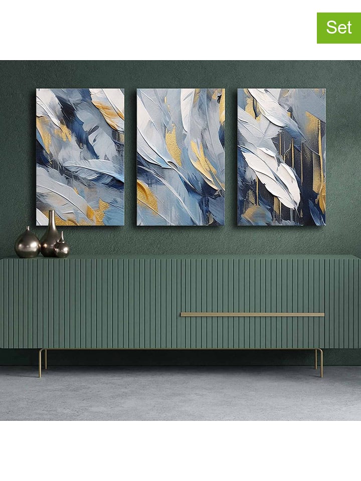 ABERTO DESIGN Druki (3 szt.) na płótnie - 45 x 70 cm rozmiar: onesize