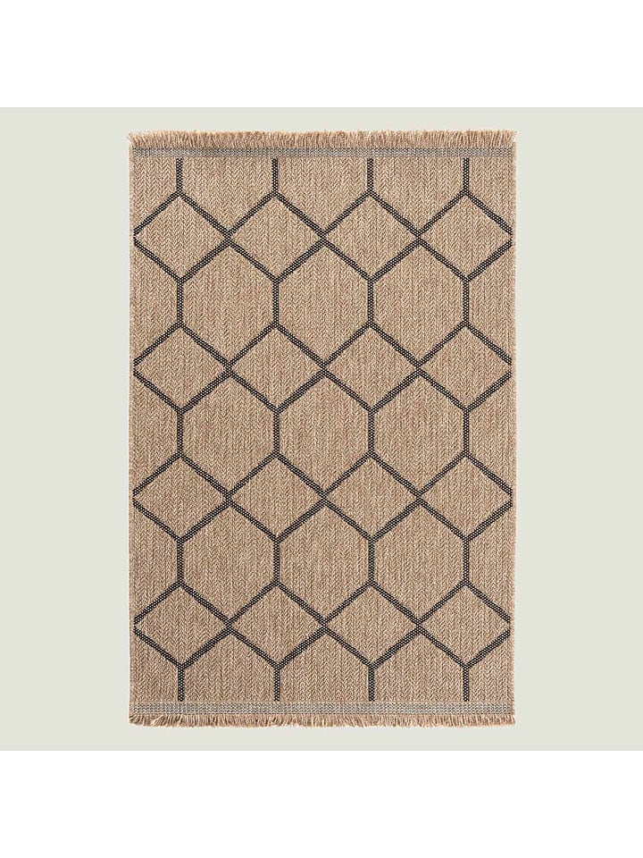 BELLA MAISON Dywan bawełniany "Byron" w kolorze jasnobrązowym rozmiar: 120x180 cm