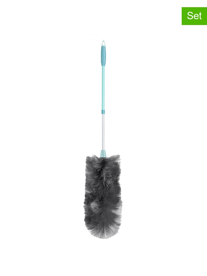 Vigar Miotełki do kurzu (2 szt.) w kolorze szaro-błękitnym - wys. 98 x Ø 14 cm rozmiar: onesize