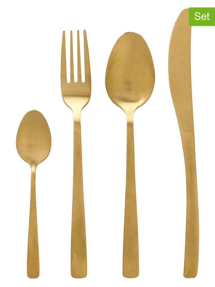 Tognana 24-częściowy zestaw sztućców "Solution" w kolorze złotym rozmiar: onesize