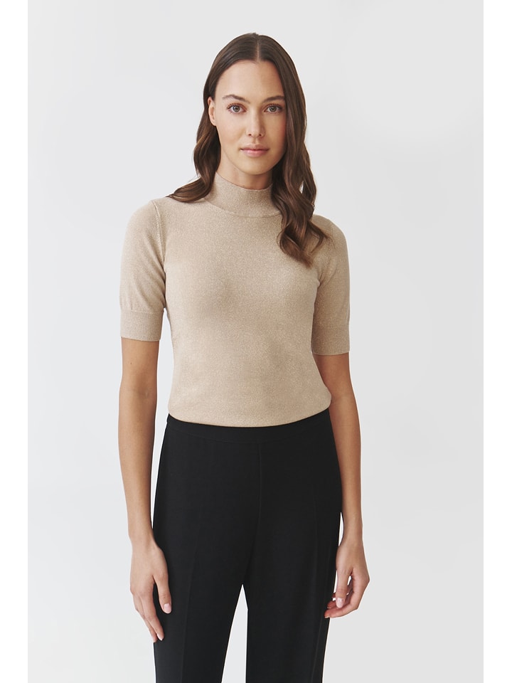 TATUUM Sweter "Lu" w kolorze beżowym rozmiar: L